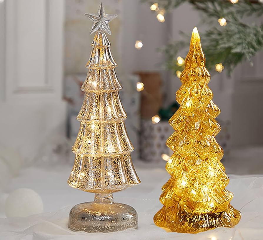 Amazon.co.jp: クリスマスツリーランプ クリスタルツリー ライト付き