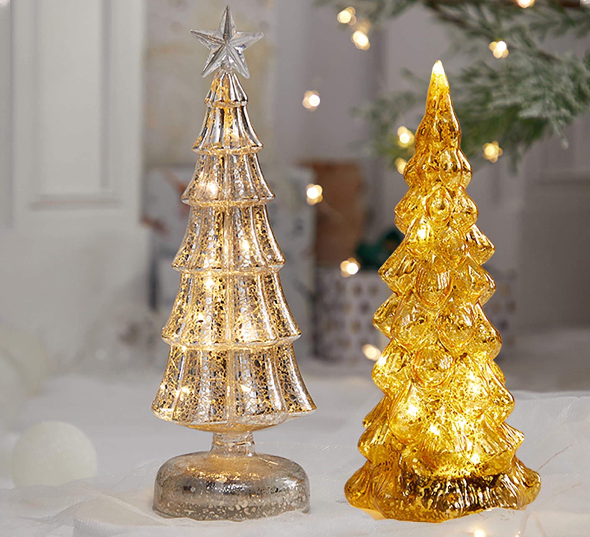 Amazon.co.jp: クリスマスツリーランプ クリスタルツリー ライト付き