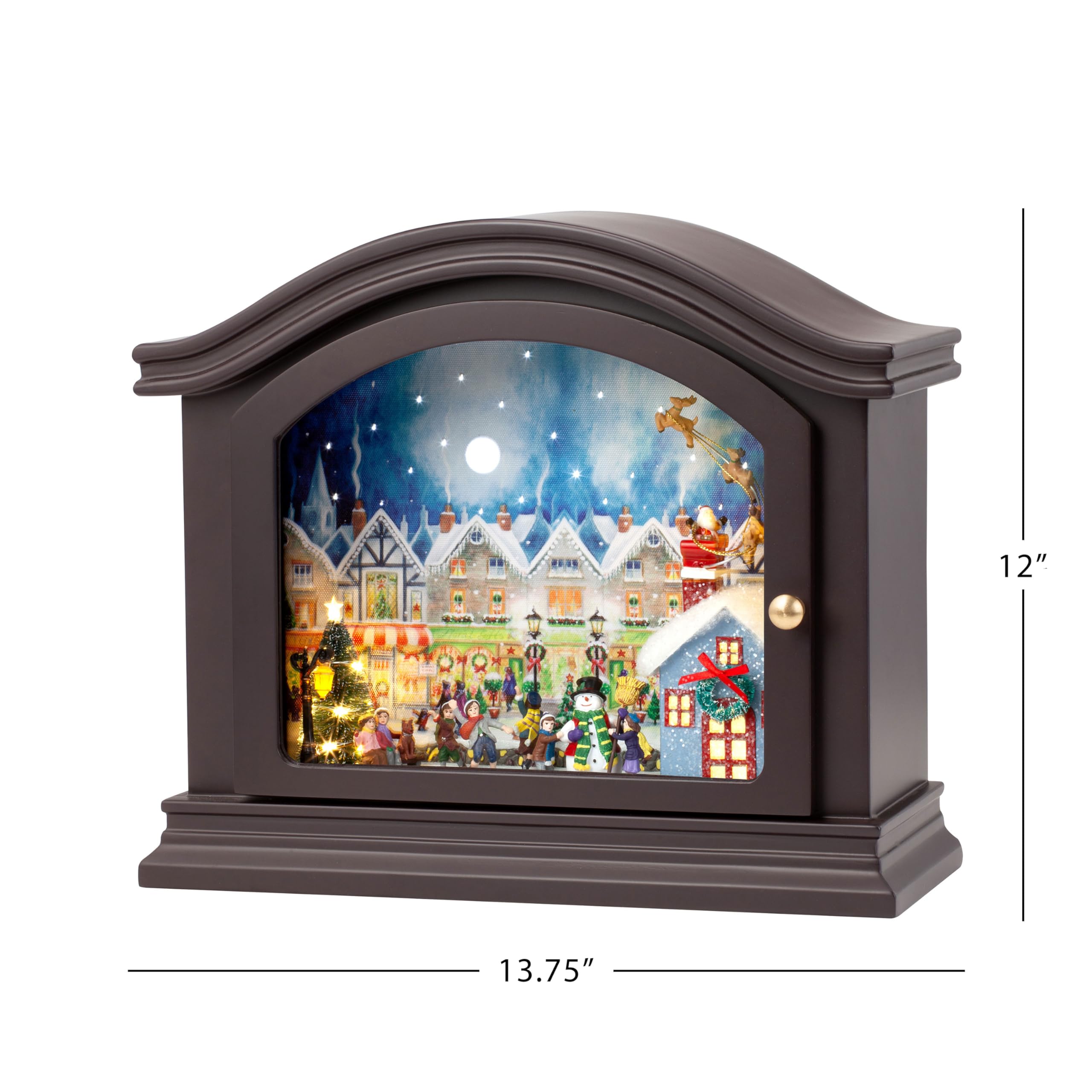 Amazon.com: Mr. Christmas Mantel Animated Glass and Wood Christmas