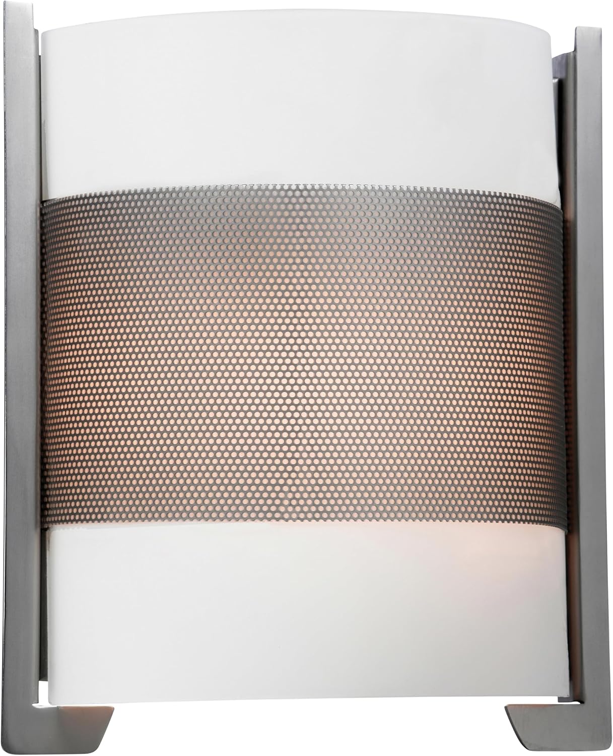 Access 20739-BS/OPL Contemporary Modern Two Light Wall Fixture from Iron Collection in Pewter, Nickel, Silver Finish, 10.00 inches