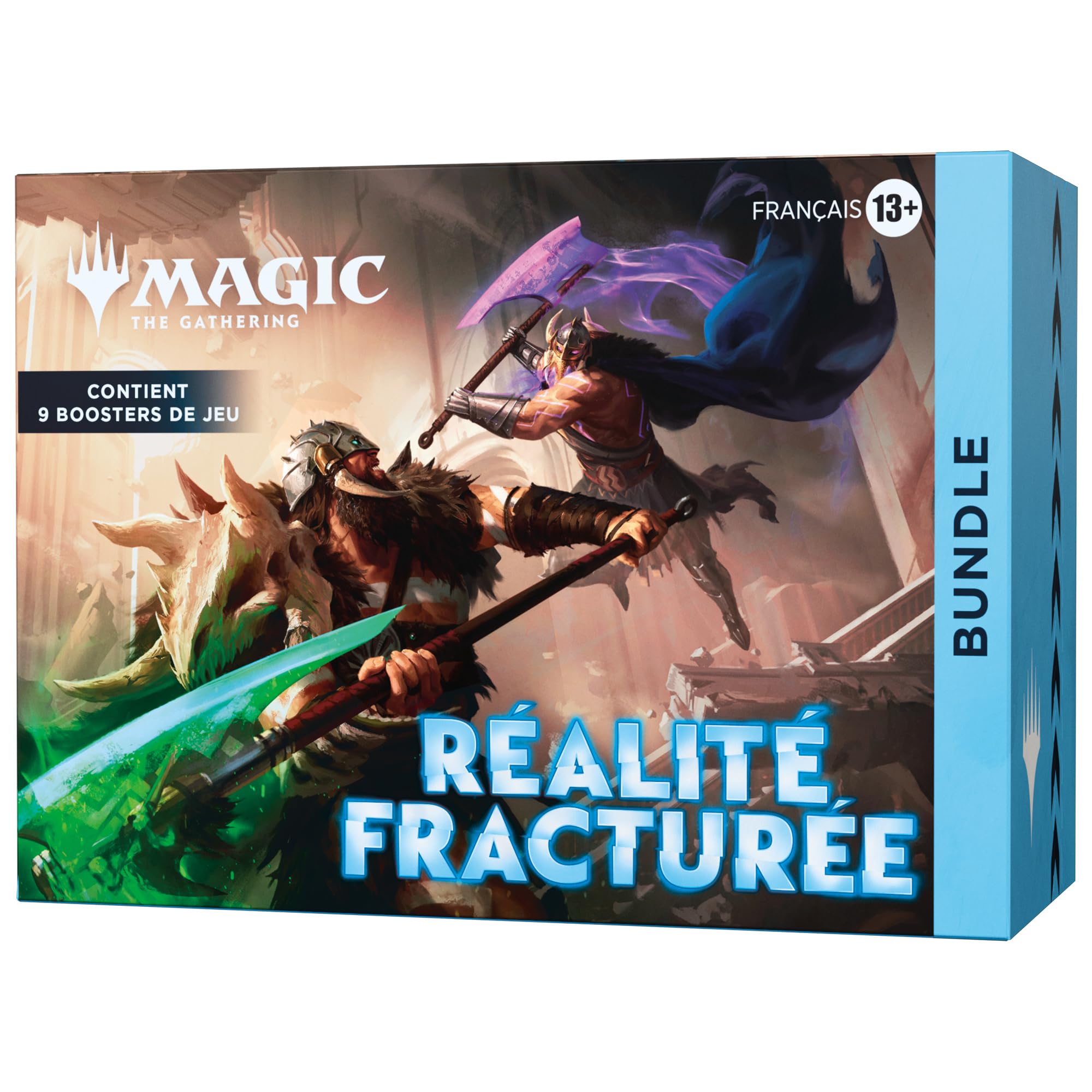 Bundle Magic: The Gathering Réalité fracturée | Inclut 9 boosters de Jeu, 30 terrains, 1 Carte Promo Premium à Illustration Alternative + Accessoires exclusifs (Version Française)
