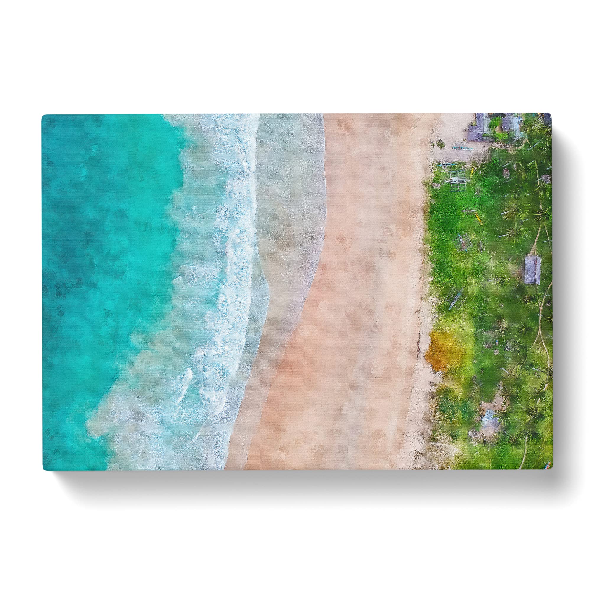 Nacpan Beach In El Nido Philippines Canvas Print, Mixed, 25L x 50W cm - Image 2