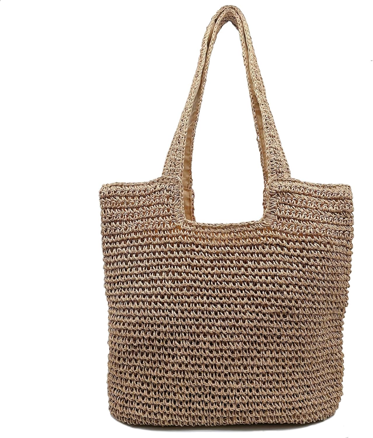 Aphoraeny Straw Beach Bag Buckets Totes Handbag Shoulder Tote Bag Straw Purse Summer Purse Women Summer Handbag