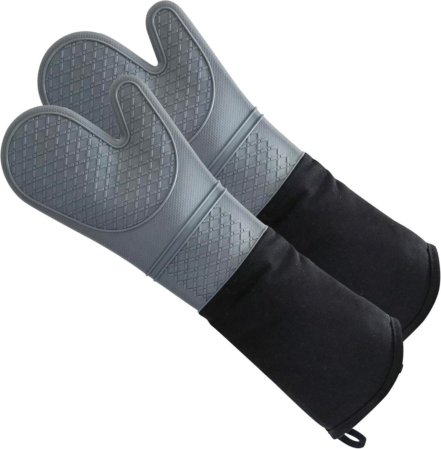 Estrend 19.7 Inch Extra Long Silicone Oven Mitts Heat Resistant 450 Degrees
