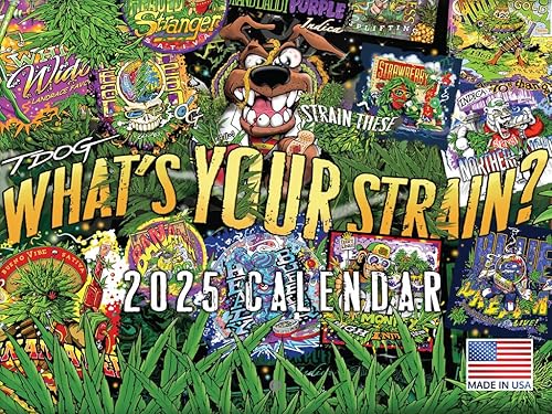 Miniatura 7 de Calendario de propaganda de marihuana 2025 mensual de pared de 12 meses