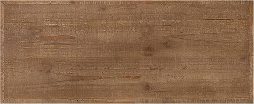 Miniatura 18 de Kate and Laurel Anthea Coastal - Mesa de cóctel de 12 x 12 x 26 pulgadas, color marrón rústico y blanco, mesa decorativa de dos niveles para