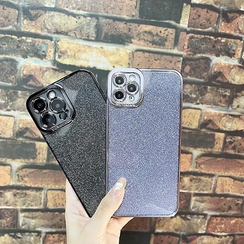 Miniatura 3 de Fycyko Funda compatible con iPhone 11 con purpurina, de lujo, bonita, transparente, flexible, cubierta, protección de cámara, a prueba de golpes,