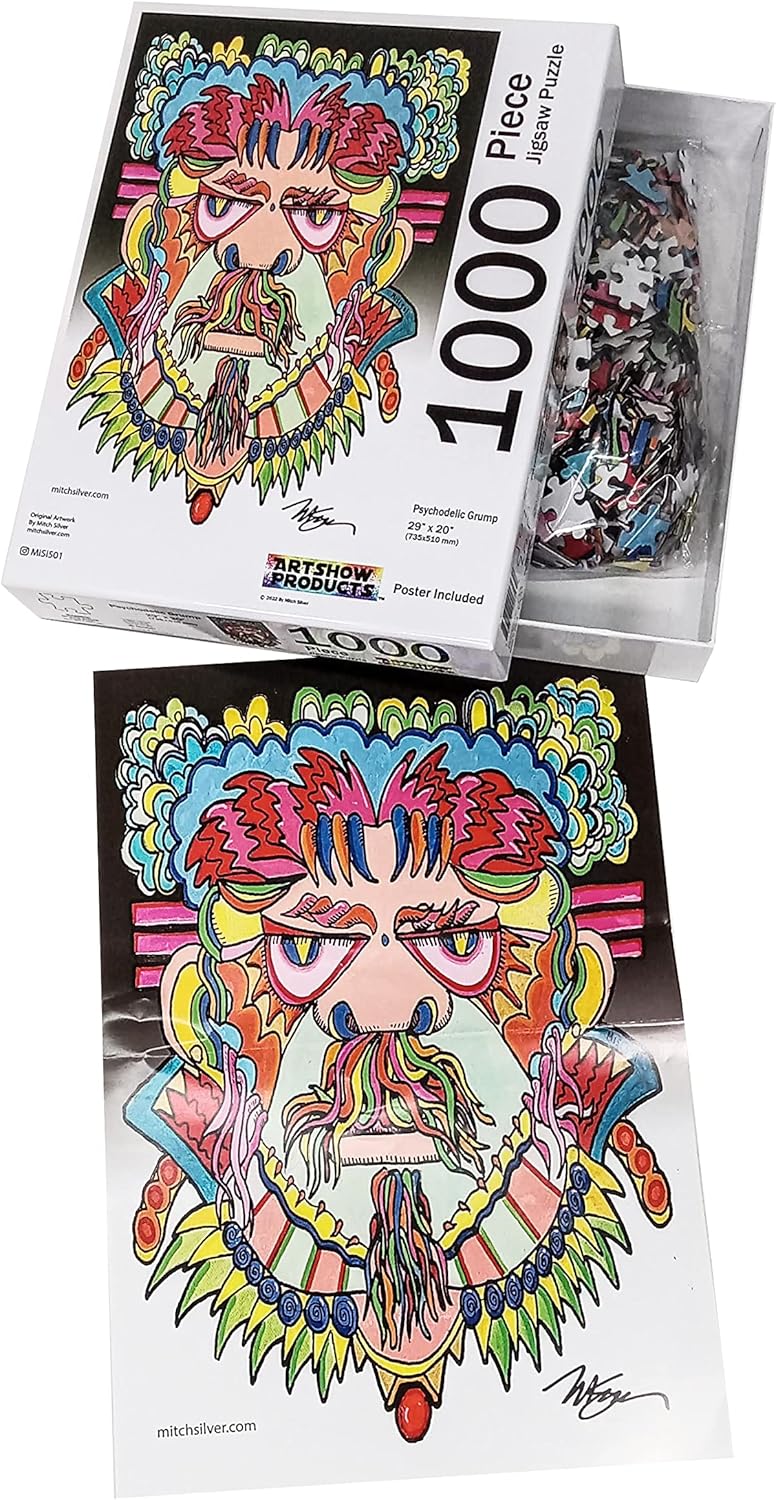 Mitch Silver Original Artwork 1000 Piece Jigsaw Puzzle - 29"x 20" by MiSi501 (Psychedelic Grump)
