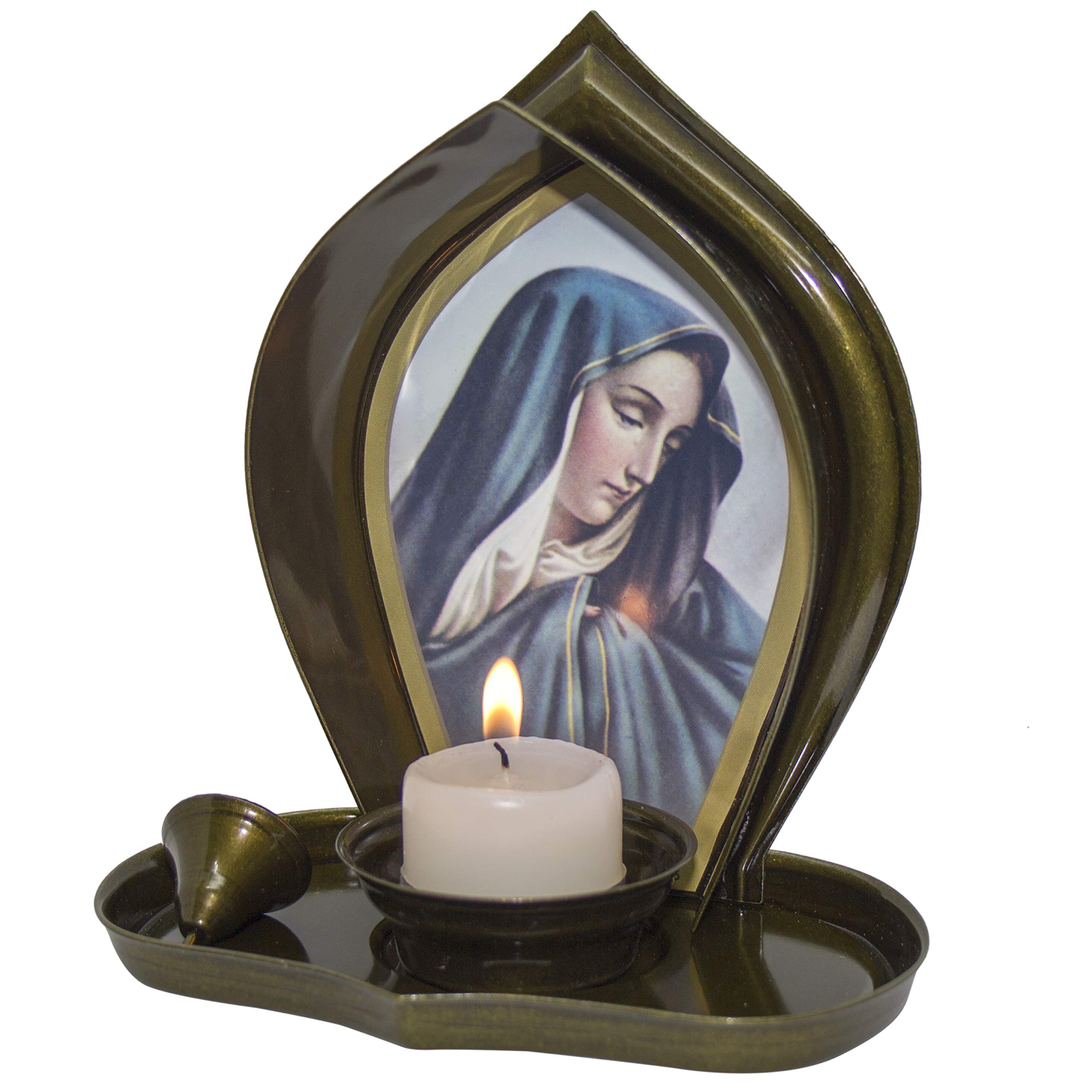 Buy Candle Virgin Dolorosa Religious Christian Light Collectible