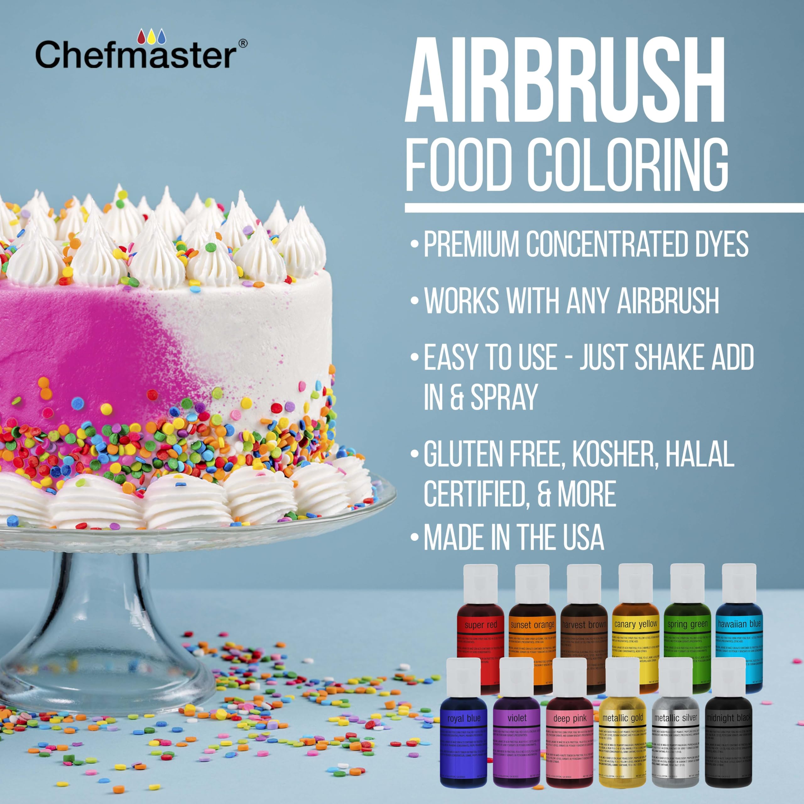 Amazon.com: Master Airbrush Cake Airbrush Decorating Kit with