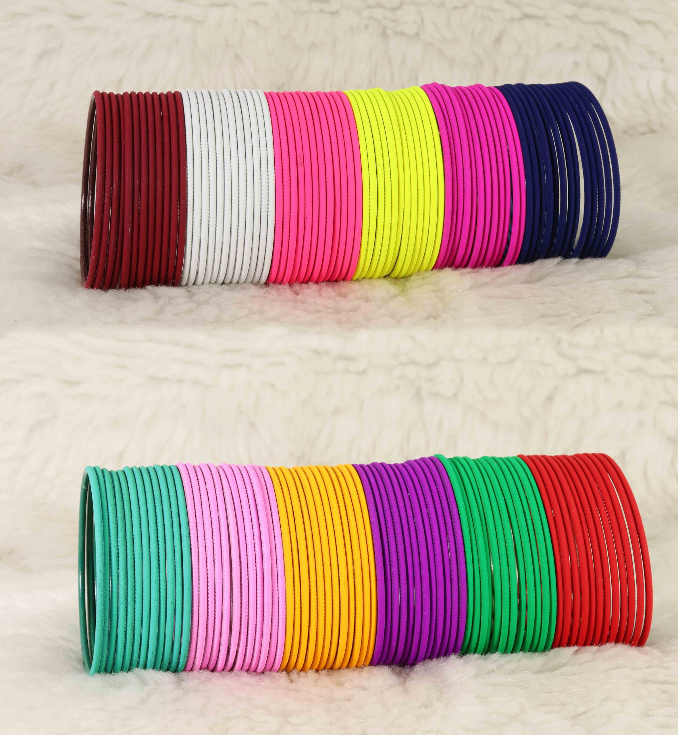 Zig-Zag Pattern Bangle Set For Girls, Pack Of 144