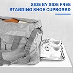 65L Foldable Duffle Bag, Waterproof Travel Duffle Bag, Gym Bag with Shoes Compartment and Adjustable Strap, Overnight Bag for Men Women Travel Camping Fitness Sports Gym (Black)