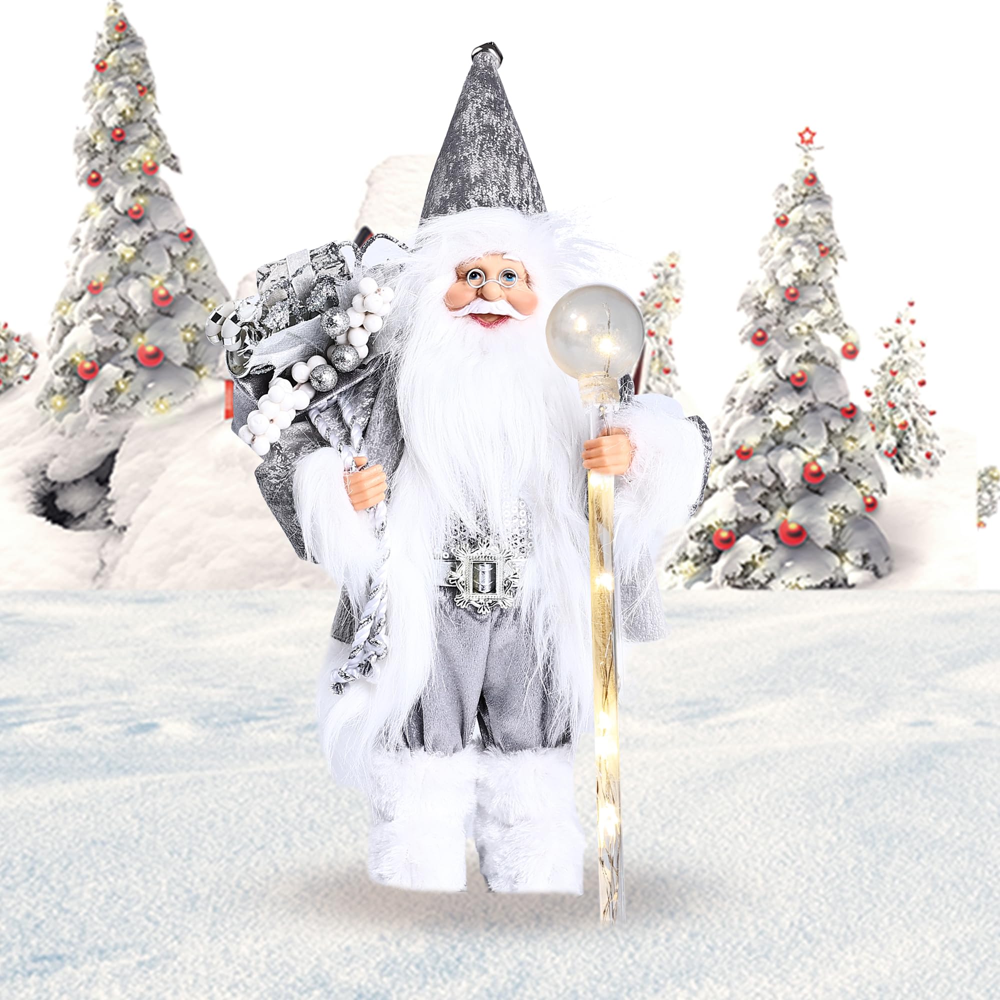 Fiudx Adorno Para La Punta Del Árbol De Navidad, Diseño De Papá