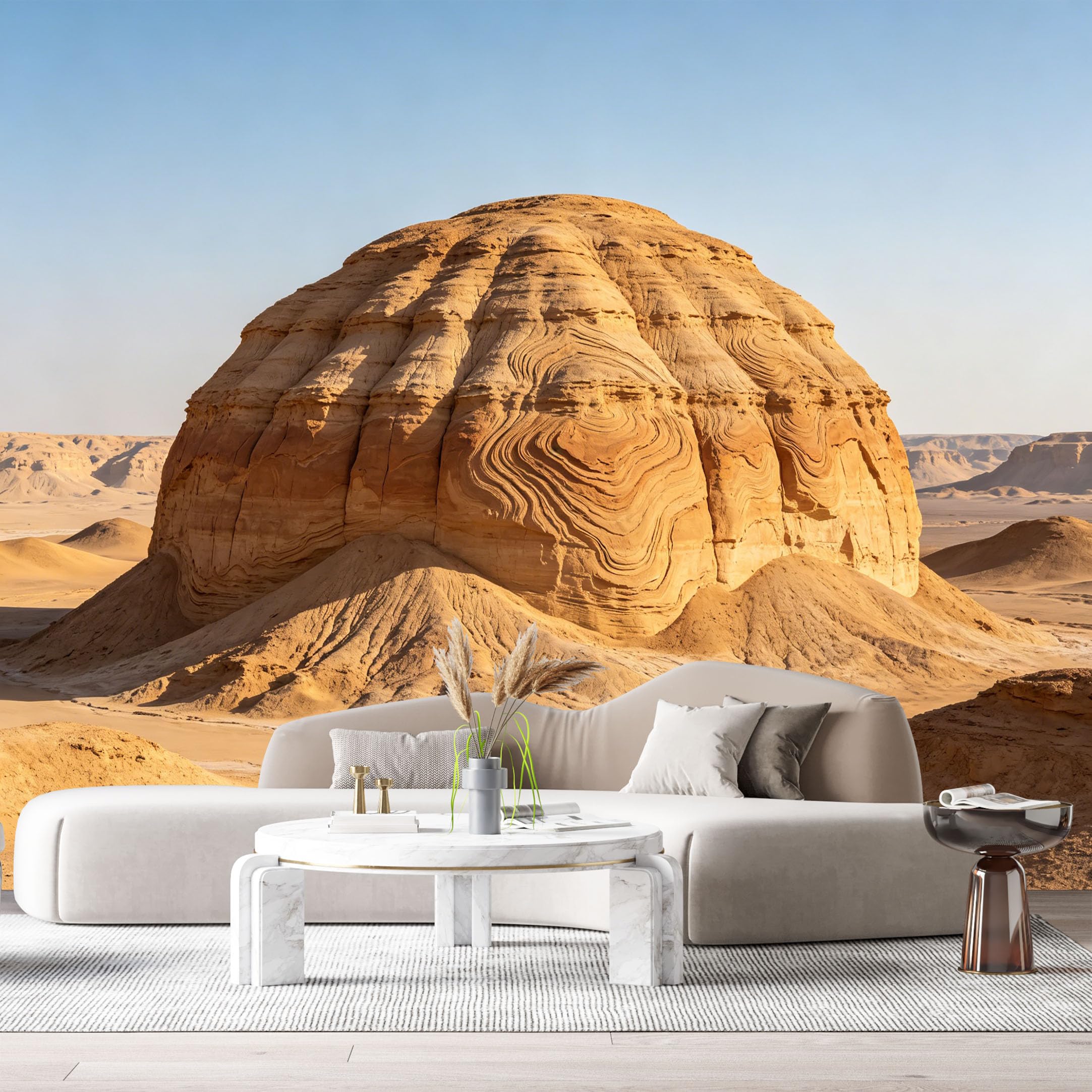 Custom Size Wall Murals Desert Landscape Sandstone Mountain Formations Natural Canyon Panorama SelfAdhesive Wall Fabric Removable Large Wallpaper for Photo Living Room