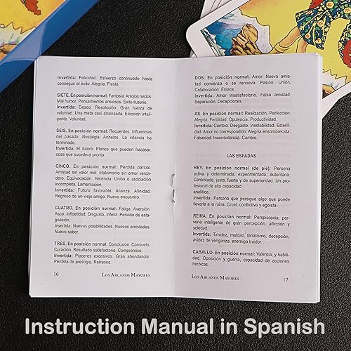 Miniatura 3 de Cartas de Tarot en Español: Cartas del Tarot Español, Cartas Originales del Tarot con Guía para Principiantes - Cartas de Tarot