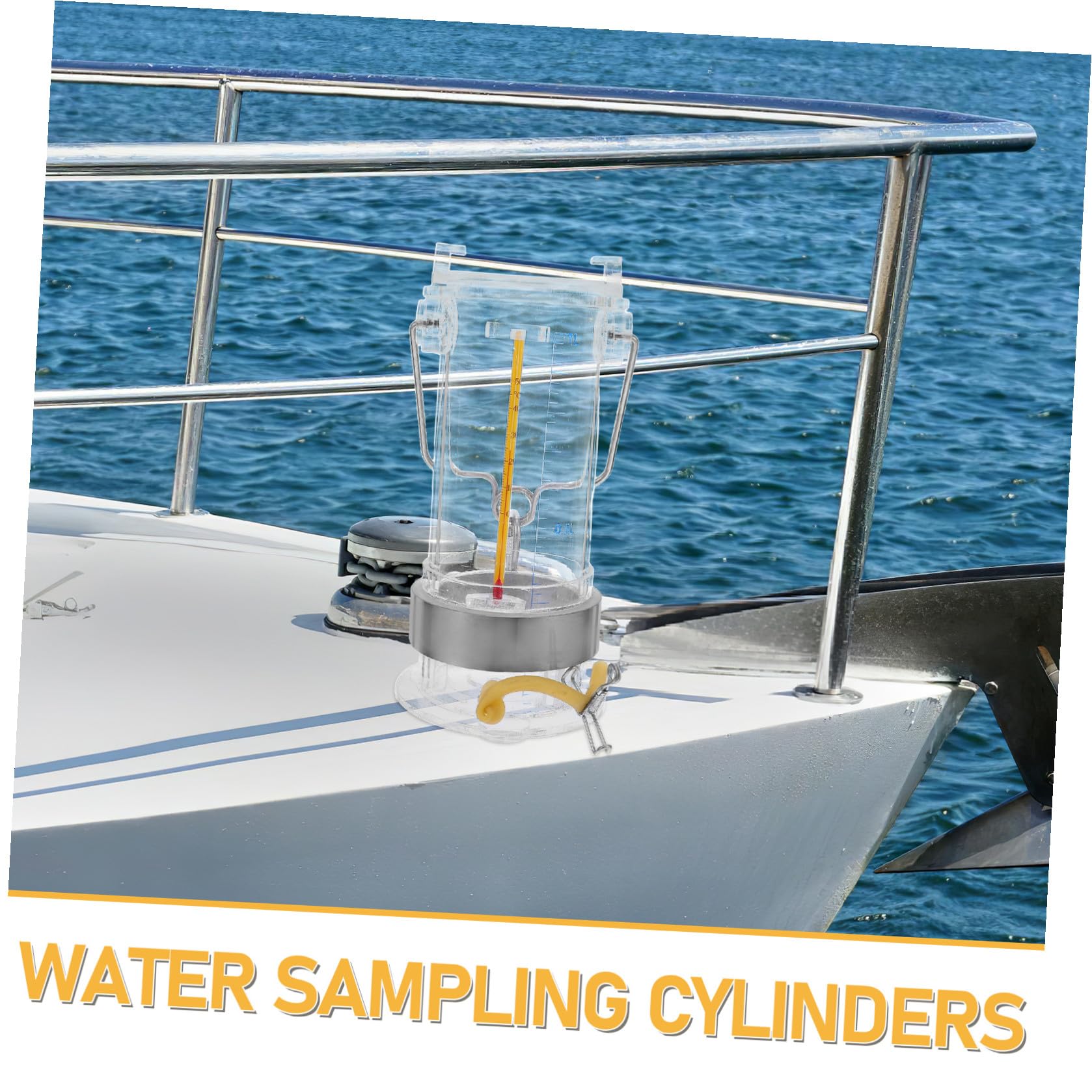 MERRYHAPY Muestreador Acero Inoxidable y Acrílico de 1l Color Aleatorio de Análisis de Agua Portátil para Recolección Limpia en Investigación de Lagos y Estanques