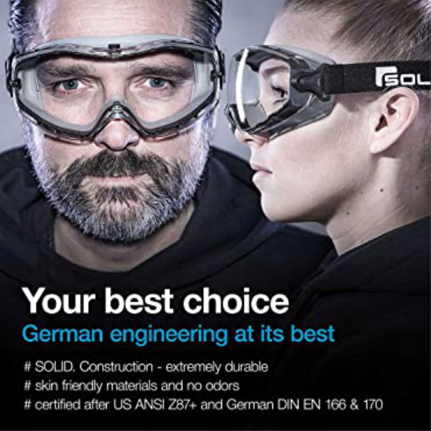 Safety Goggles, Anti-Fog Protective Safety Glasses, Eye Protection Elastic Strap (Case of 120)