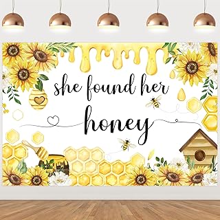 Bee Bridal Shower Decorations Backdrop She Found Her Honey Backdrop Banner Bride to Bee Bridal Shower Decorations Photo Background Meant to Bee Bachelorette Decors for Bee Themed Engagement