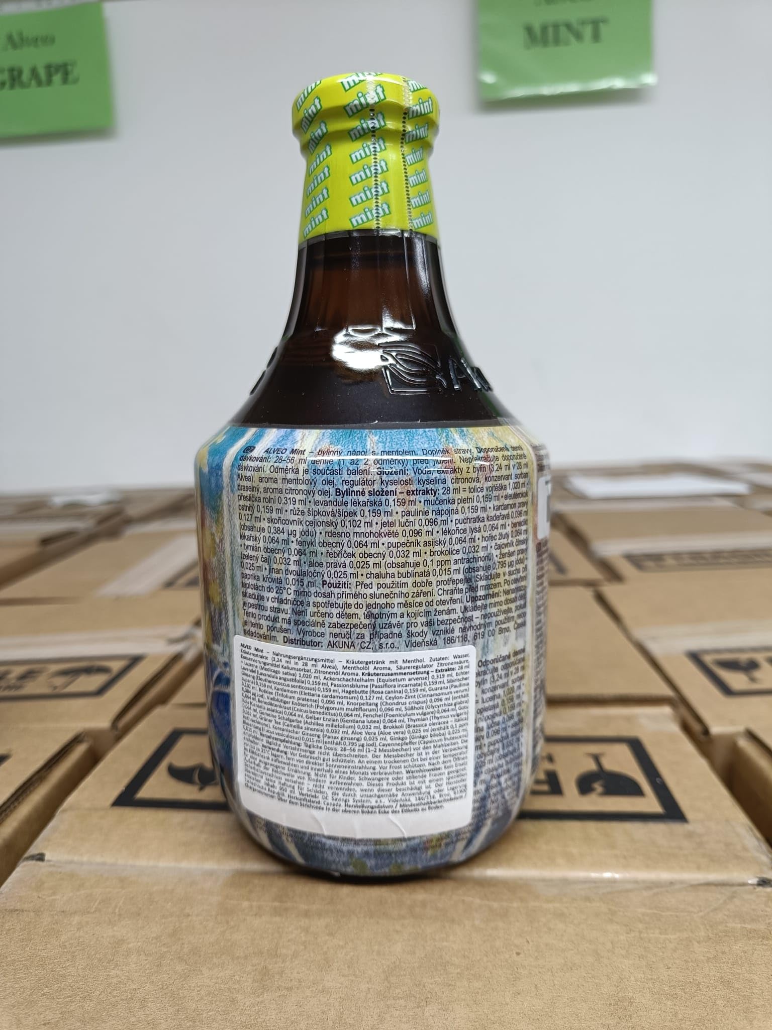 Alveo Mint, Nahrungsergänzungsmittel mit Pfefferminz, 950 ml
