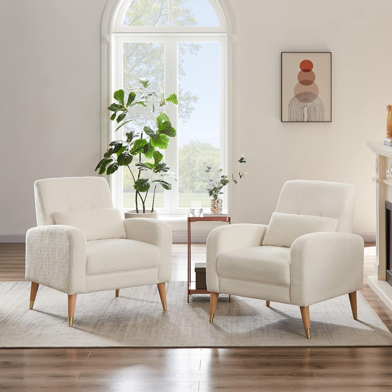 Hommoo Mid Century Modern Accent Chair Set of with Kuwait