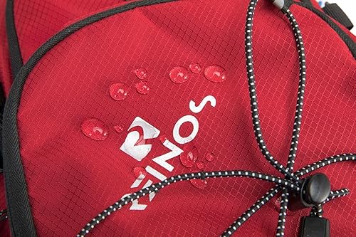 Miniatura 7 de Mochila de hidratación con bolsa de agua de 2 L, 18 L, mochila de senderismo para mujeres y hombres, ligera con aislamiento hidropaco para ciclismo,