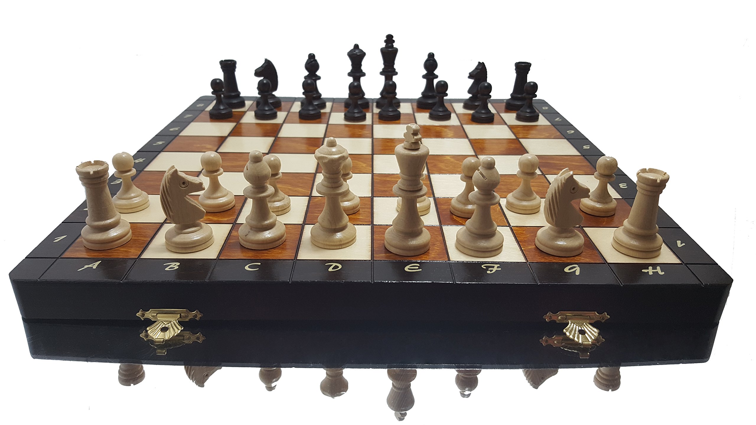 Syrace Magnetische schaakset, bordspellen, kinderen en volwassenen, houten opvouwbare handgesneden draagbare reisschaakbordspellen met speelstukken en opbergsleuven, 40 cm (luxe magnetisch schaken Syrace Magnetische schaakset, bordspellen, kinderen en volwassenen, houten opvouwbare handgesneden draagbare reisschaakbordspellen met speelstukken en opbergsleuven, 40 cm (luxe magnetisch schaken