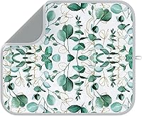 Vista 1 de Tapete grande de secado de platos para encimera de cocina, de 16 x 18 pulgadas, tapete escurridor de platos de microfibra, absorbente, accesorios