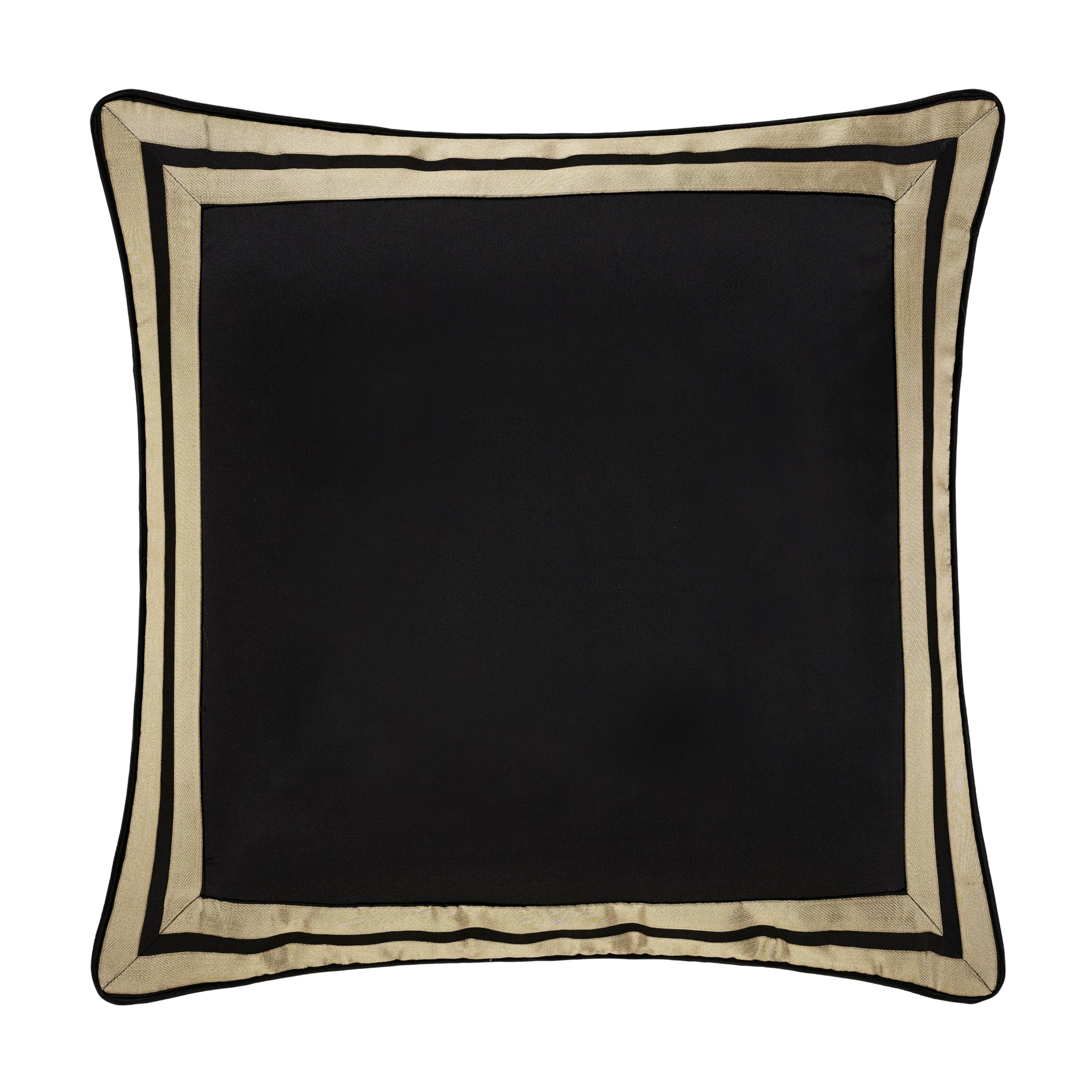 J. Queen New York Calvari Black and Gold Euro Sham