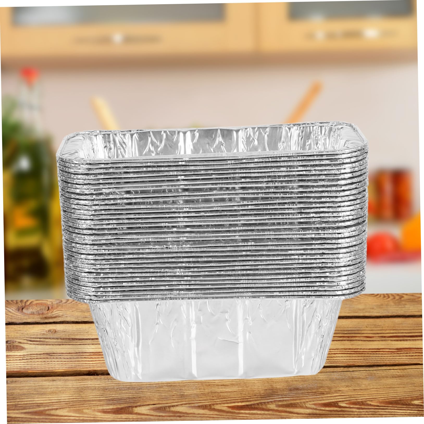 Hemoton 30 vaschette in alluminio per raccogligrasso compatibili con barbecue | Piastra per barbecue a gas, forno, congelatore, vaschetta antigoccia per raccogliere facilmente il grasso