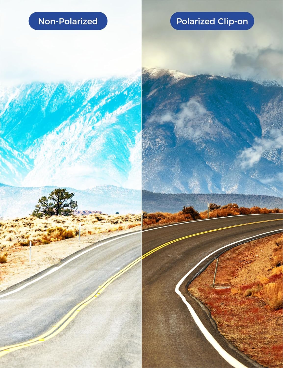 Polarized Clip-on Sunglasses for Oakley Crosslink OX3128 53-18 for Men Women UV Protection-Ice Blue - Image 6