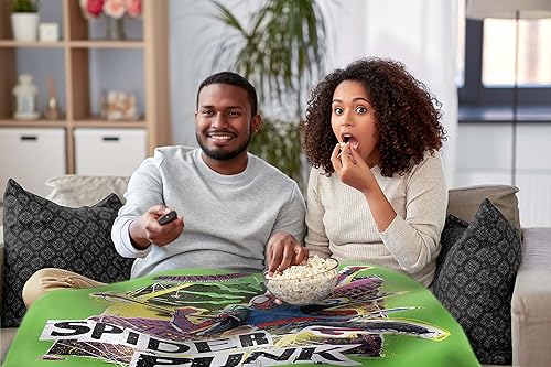 Miniatura 6 de Northwest Spider-Man - Manta de seda táctil, 50 x 60 pulgadas, color verde Spider Punk