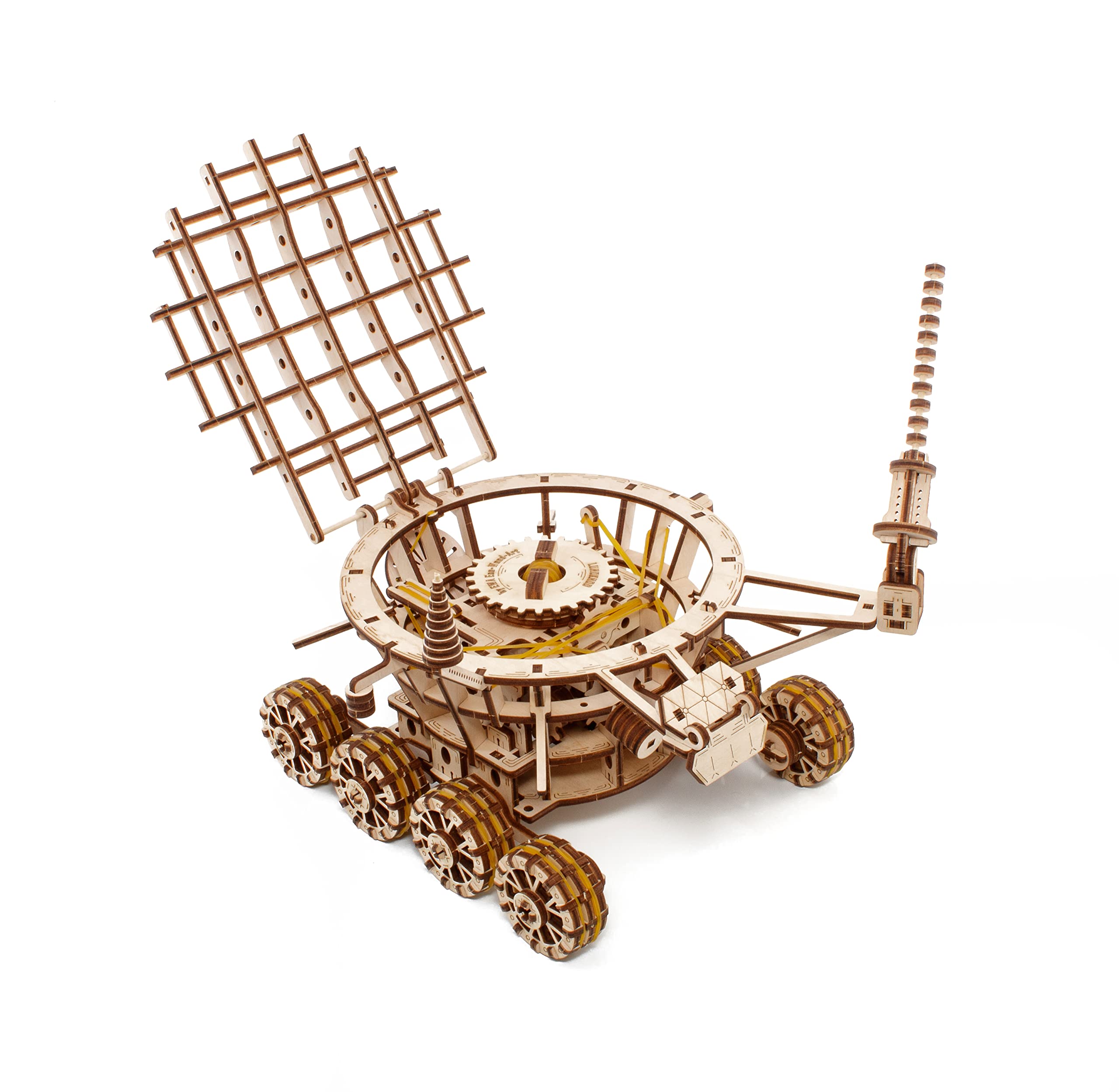 EWA Eco-Wood-Art - LUNOKHOD - Puzzle 3D mécanique en Bois - Casse-tête pour Adultes et Adolescents -à Monter soi-même sans Colle- 424 pièces