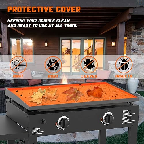 Miniatura 5 de Alfombrilla de silicona para parrilla Blackstone de 28 pulgadas, cubierta protectora de silicona de grado alimenticio para todas las estaciones,