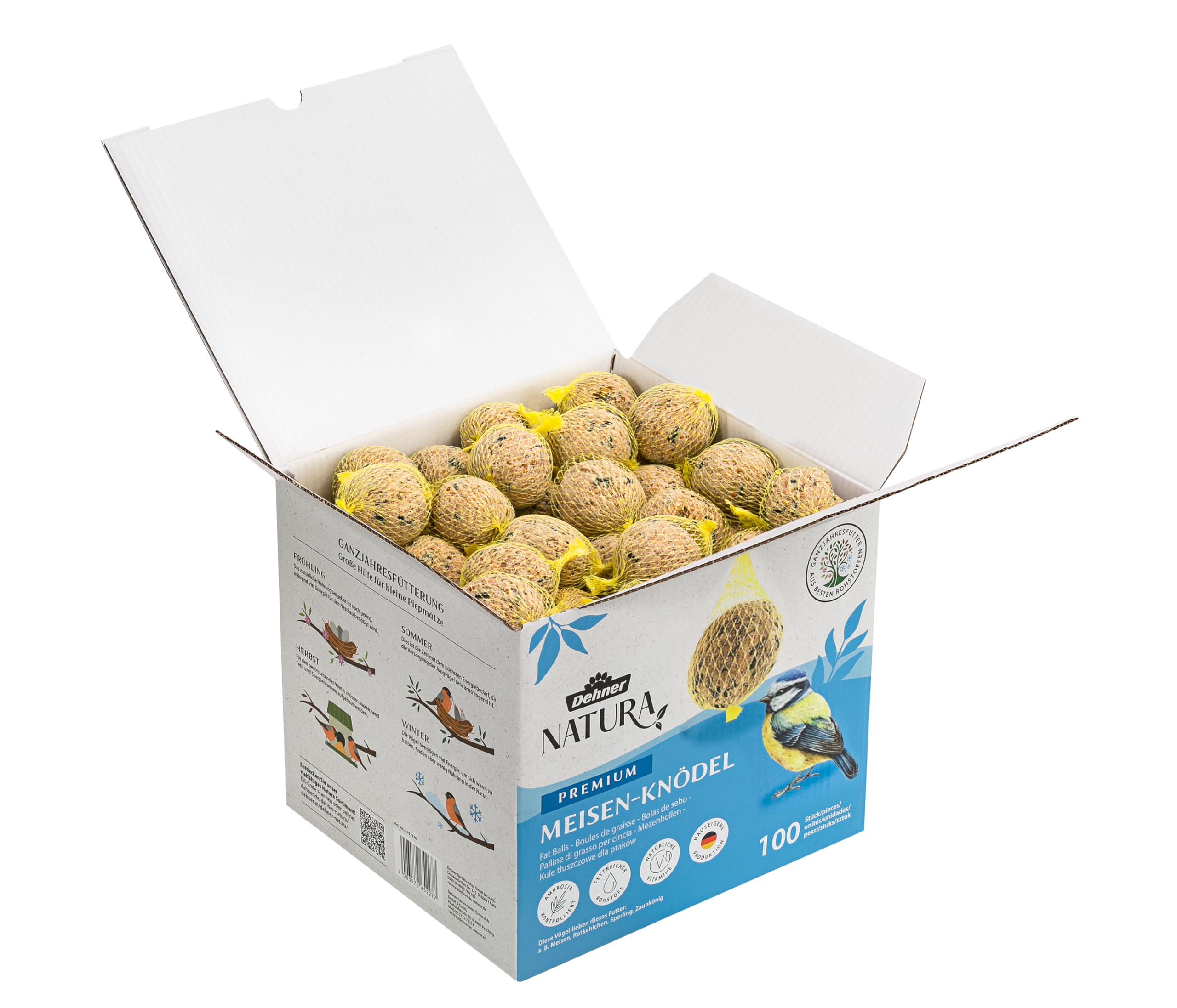 Dehner Natura Premium palline per cinciallegre 100 pezzi 9 kg FSC