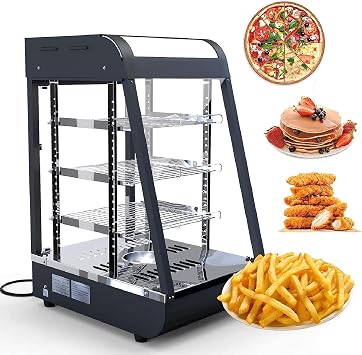 15" Commercial Food Warmer Countertop Pizza Warmers Display Pastry Patty Warmer Case for Buffet Restaurant Shop Heater Food Service L15 x W19 x H25