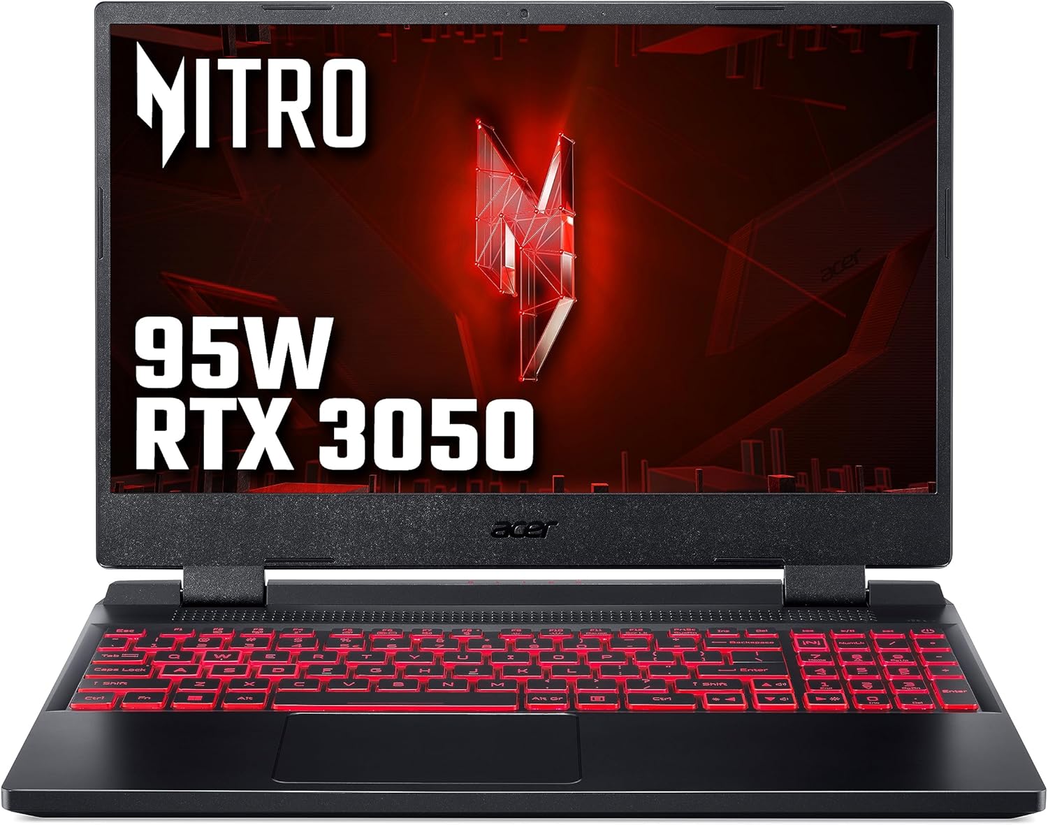 Acer Nitro 5 AN515-58 Gaming Laptop – Intel Core i5-12450H, 16GB, 512GB SSD, NVIDIA GeForce RTX 3050 4G, 15.6″ FHD IPS 144Hz, Windows 11 , Black