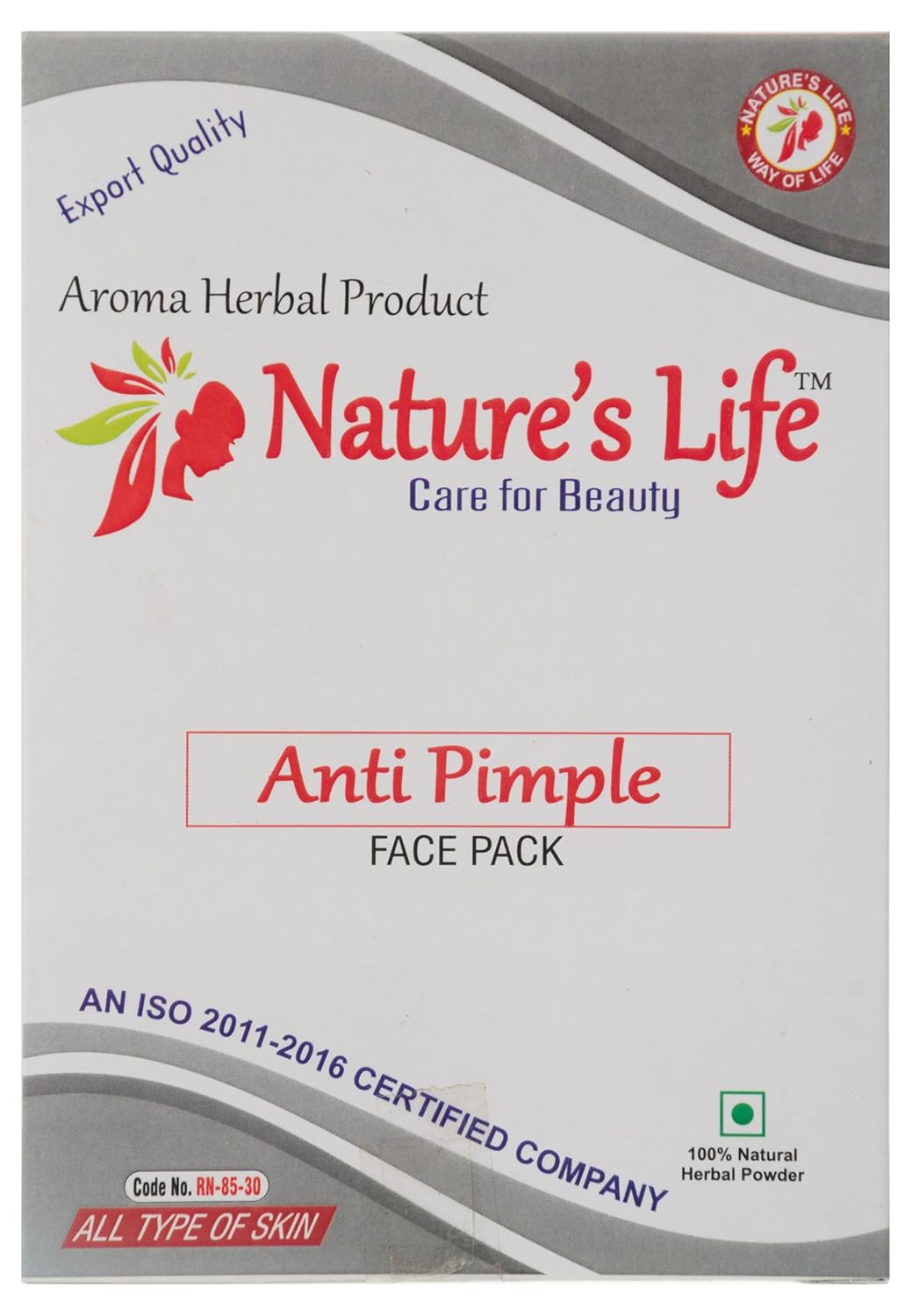 Nature's Life Anti Pimple Face Pack, 60 grams Amazon.in Beauty