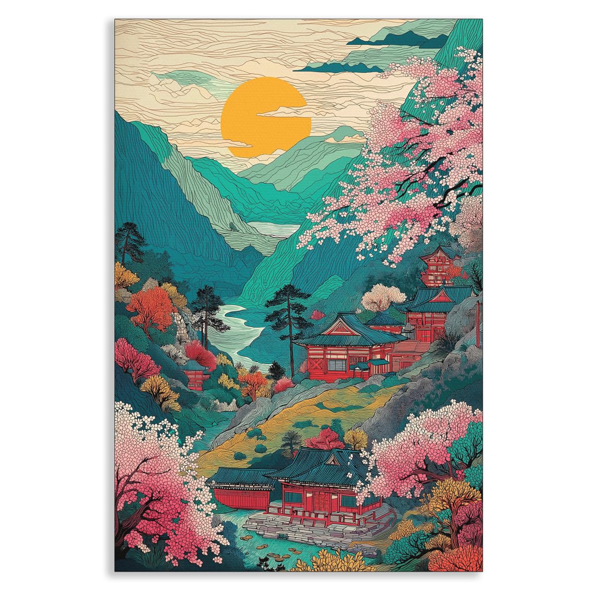Mount Yoshino Cherry Blossom Anime Canvas Review