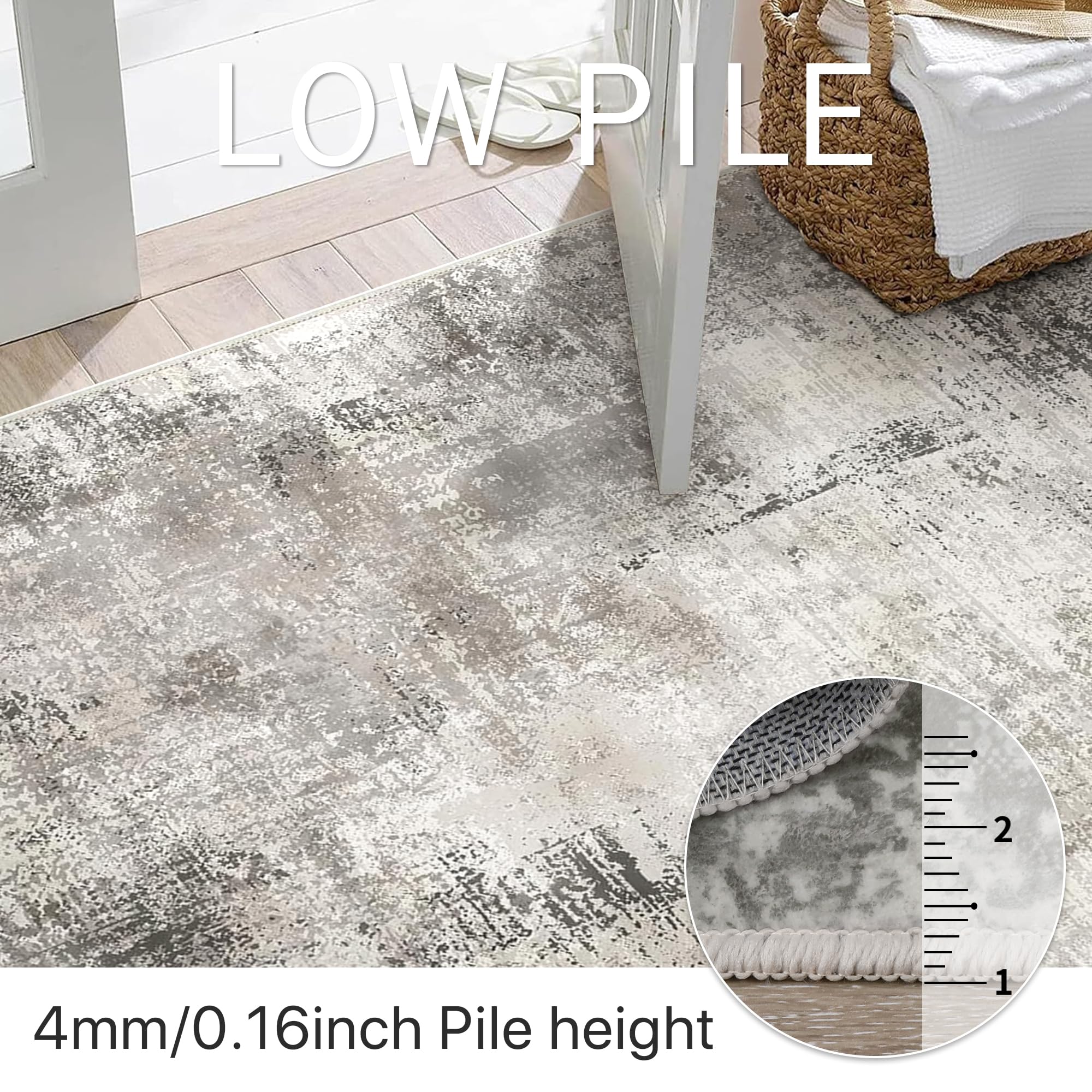 BEIMO Runner Rugs for Hallway 80x150cm, Non-Slip Extra Long Washable Runner Rugs Soft Low Pile - Image 3