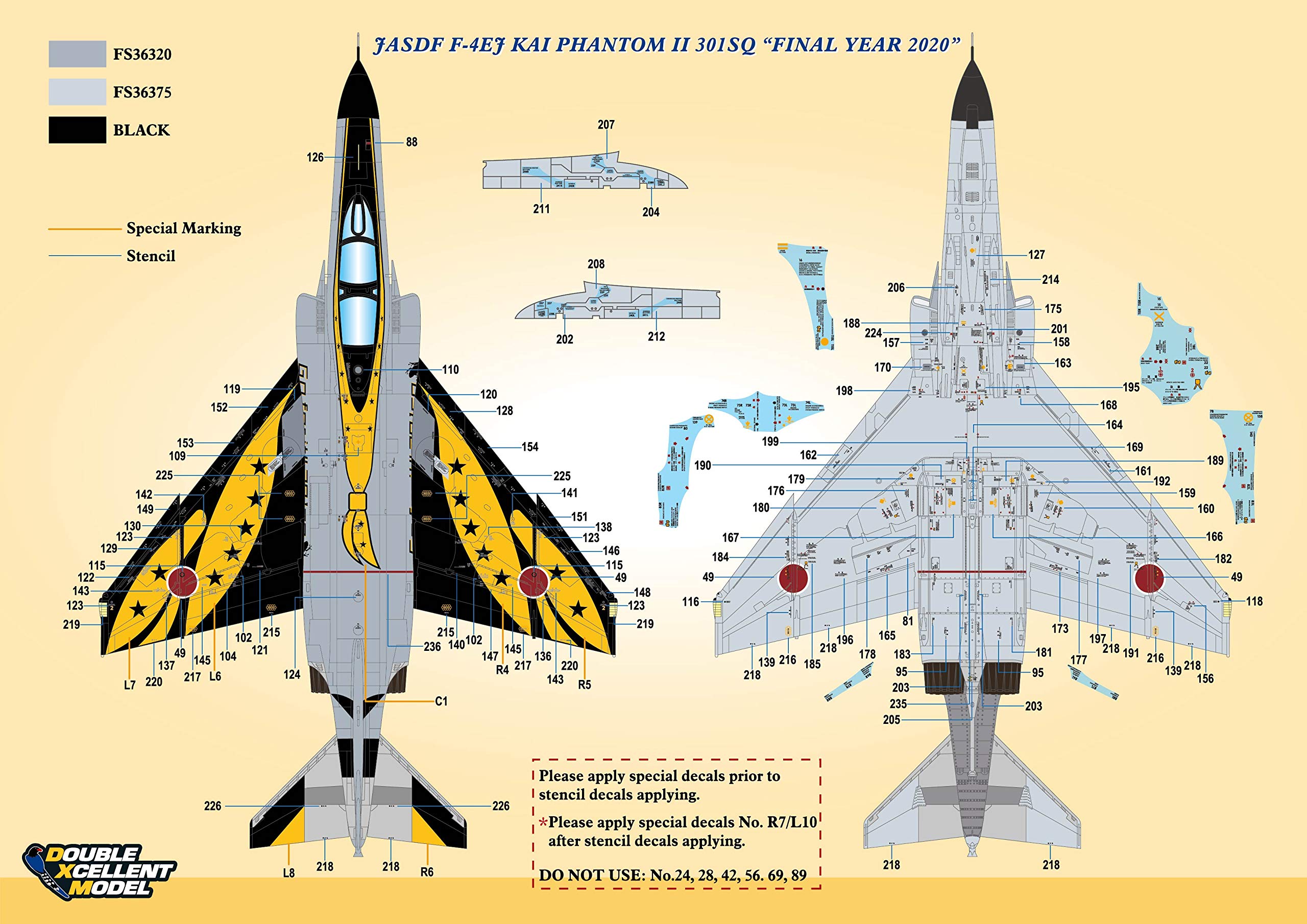 Amazon | DXMデカール DXM-11-7140 1/72 航空自衛隊 F-4EJ改 スーパー