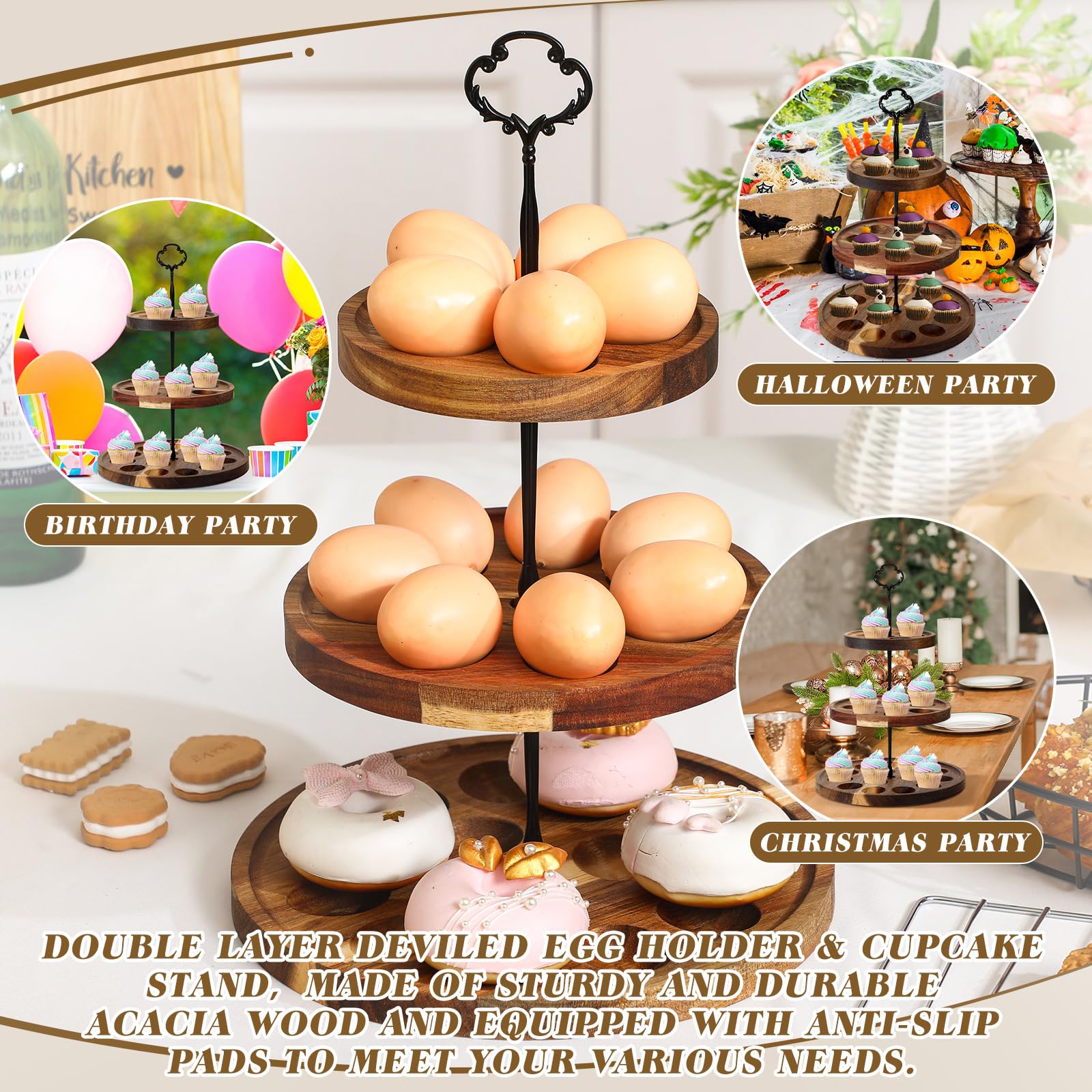 Deviled Egg Platter 2PACK, Deviled Egg Trays With 24 Taiwan | Ubuy - View #11