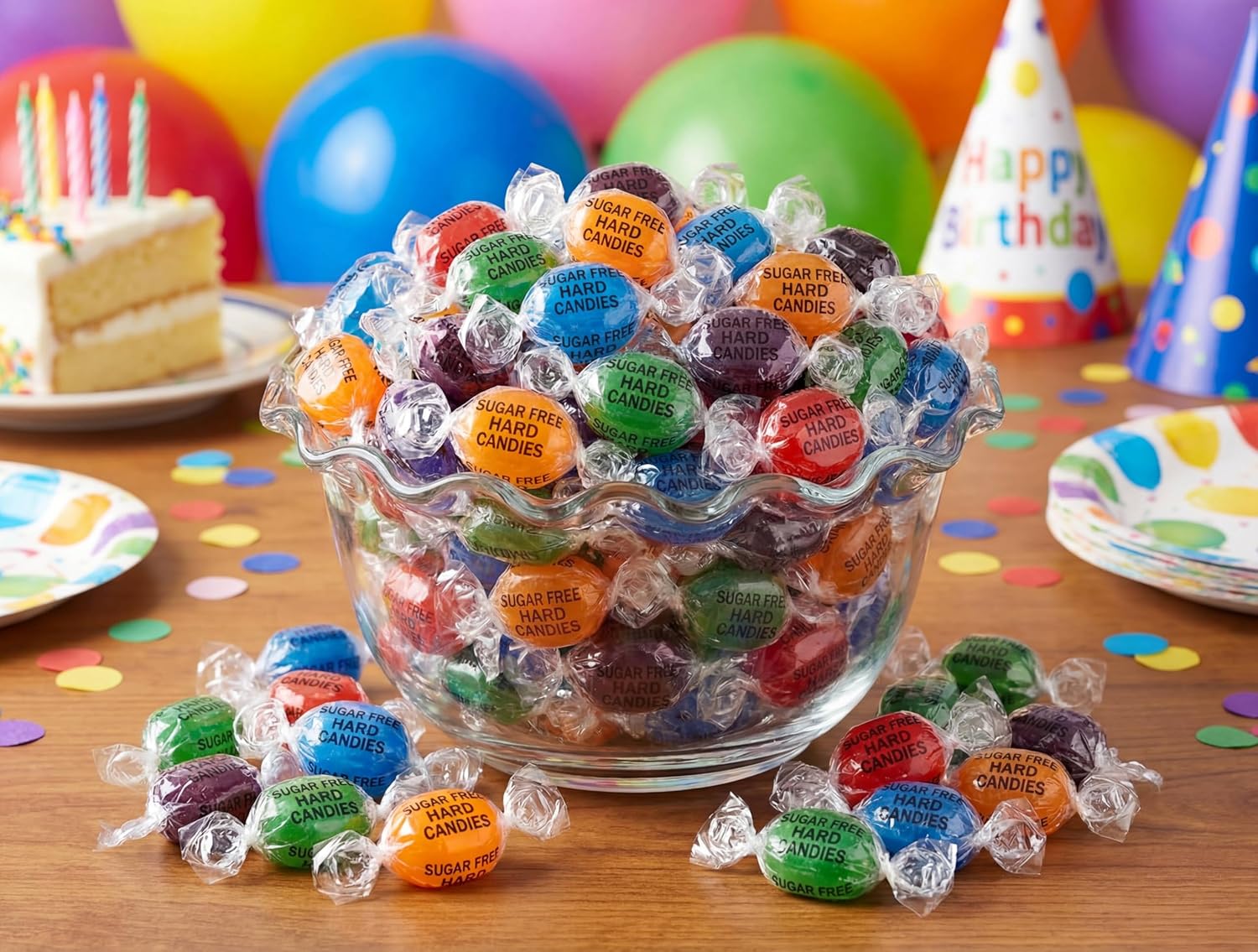 Sr Assorted Fruit Hard Candy Buttons - 1 lb of Fresh Delicious