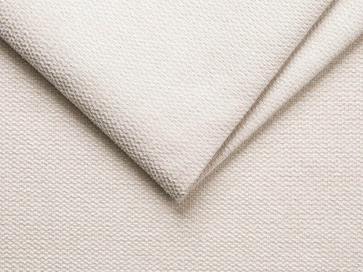 Vente-unique Calife Canapé d'angle de style italien et réversible en tissu beige, lit de 140 cm avec larges lattes - Matelas à mémoire de forme de 22 cm