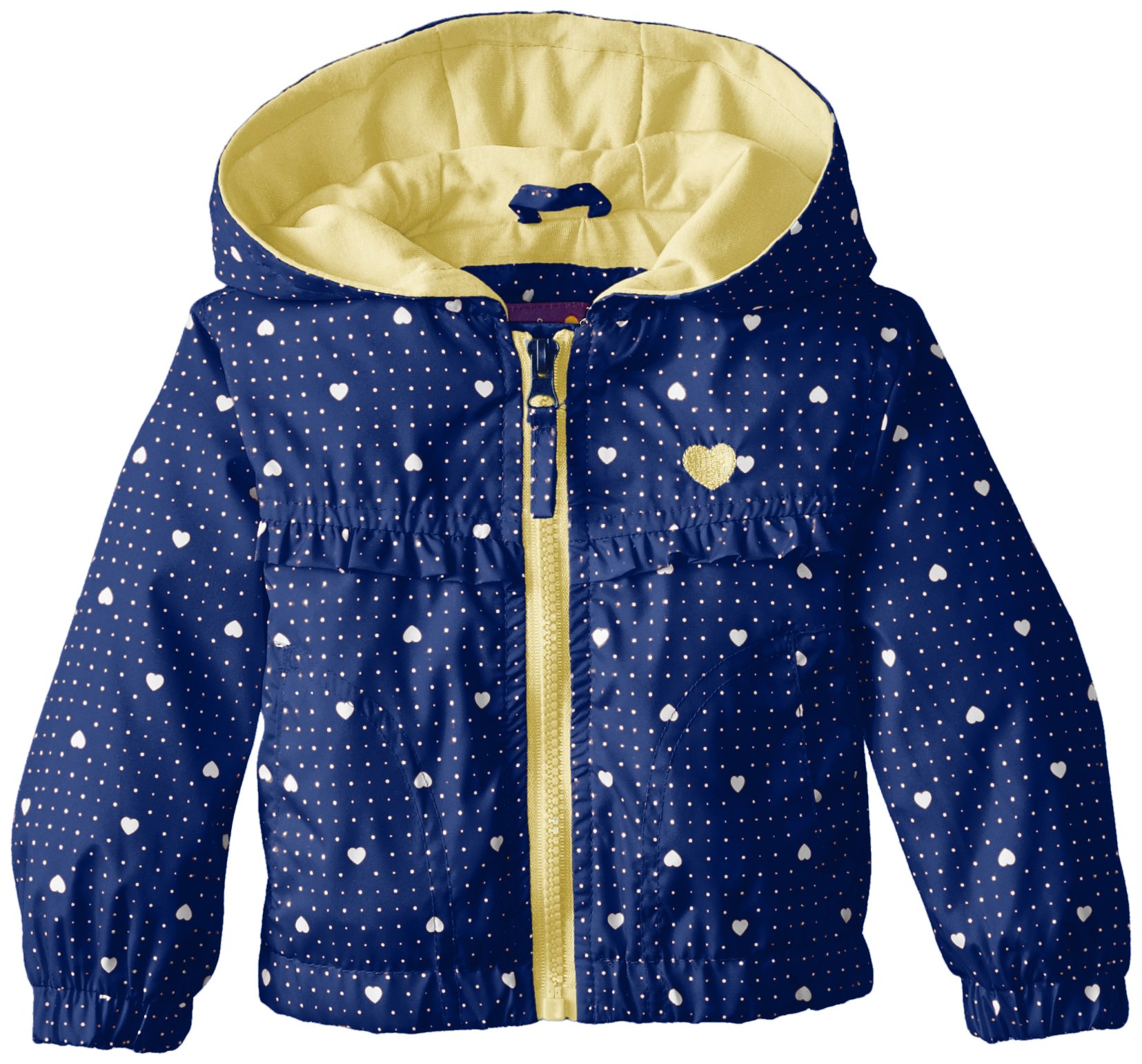 Pink Platinum Baby Girls' Heart Ruffle Jacket