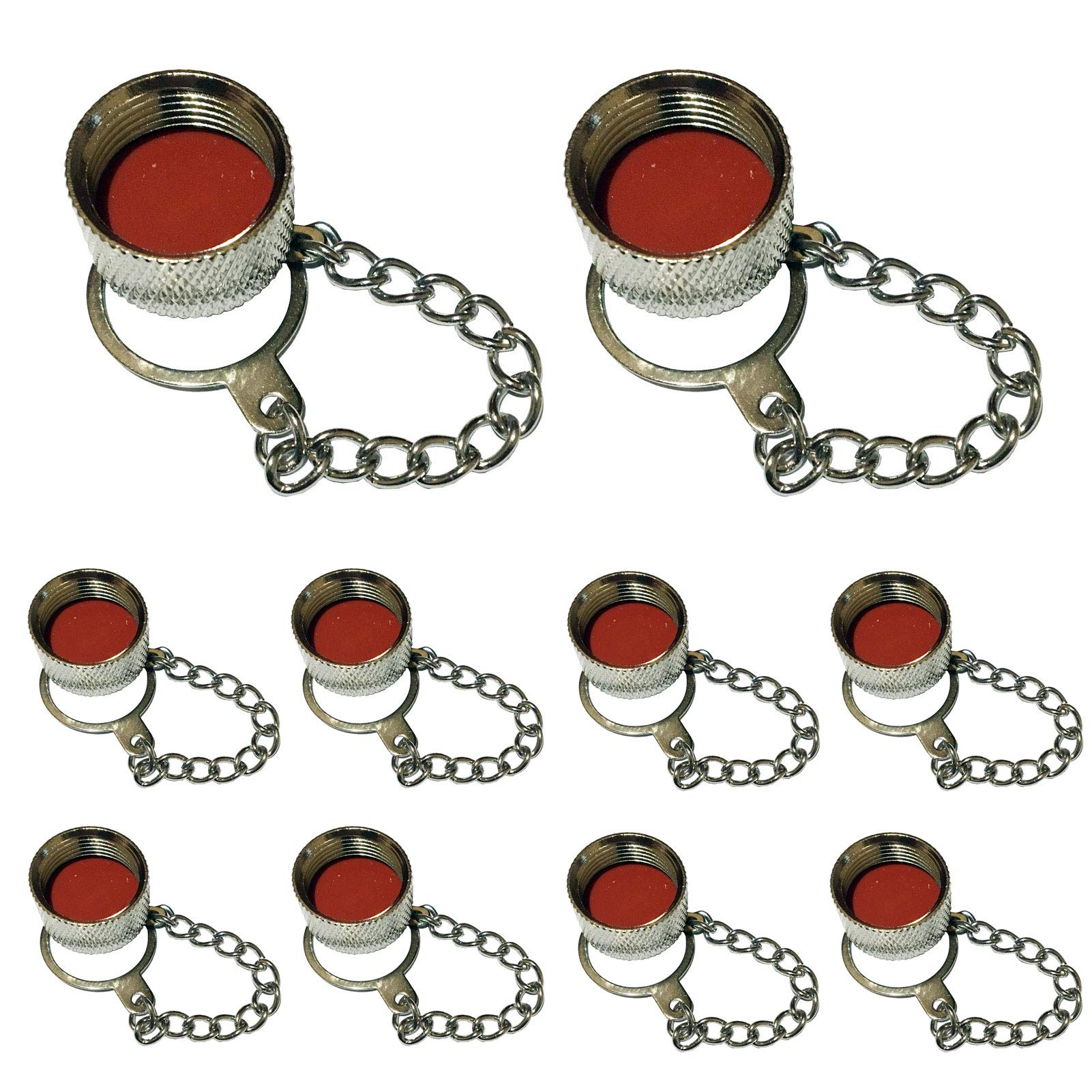 Red-Fire Waterproof Protective Cover Dust Cap with Chain for Both N Type Female and UHF Female SO-239 SO 239 Connector Adapter 10 PCS