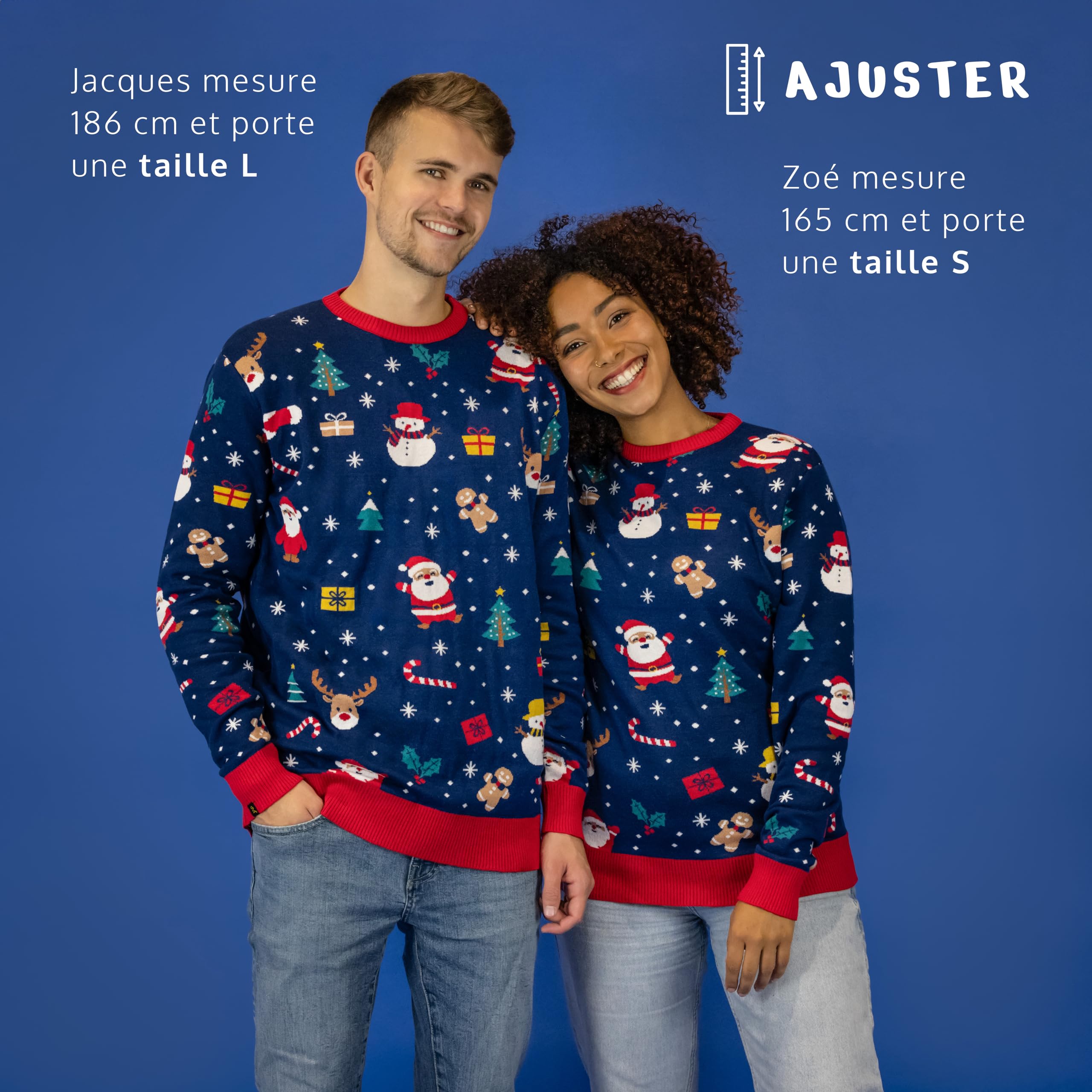 JAP Christmas - Pull de Noel - Pull Noel pour Femme et Homme - Pull Moche de Noel - Joyeux