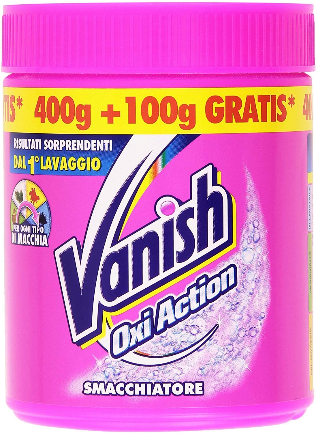 Vanish – Oxi Action – Quitamanchas – 4 unidades de 500 g [2 kg]
