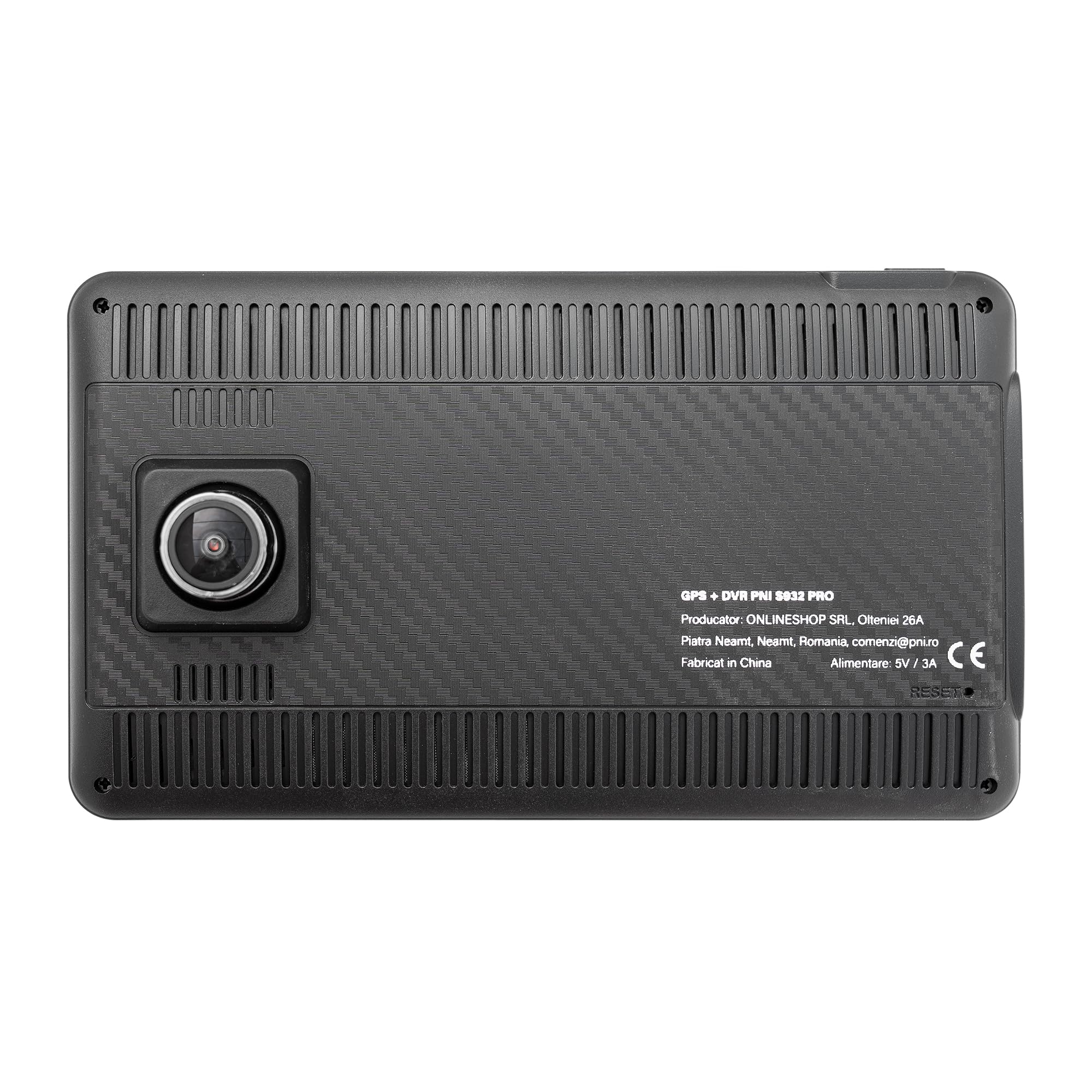 Sistema di navigazione GPS con DVR integrato PNI S932 Pro Display 7 pollici, memoria 32 GB, RAM DDR3 2 GB, Android 13, trasmettitore FM, Mirror Link, Carplay e Android Auto, telecamera