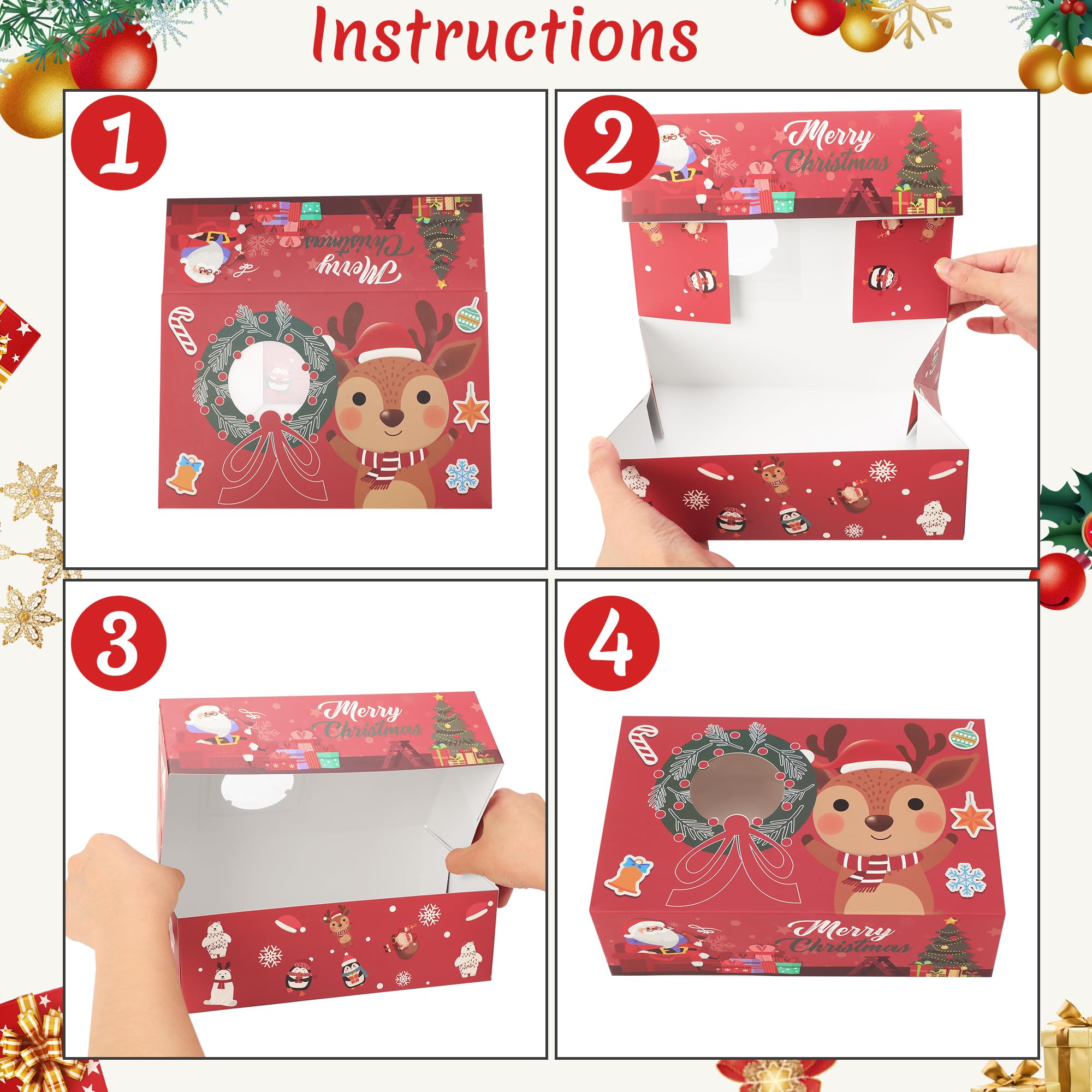 Christmas Cookie Boxes - 24 Pack -5