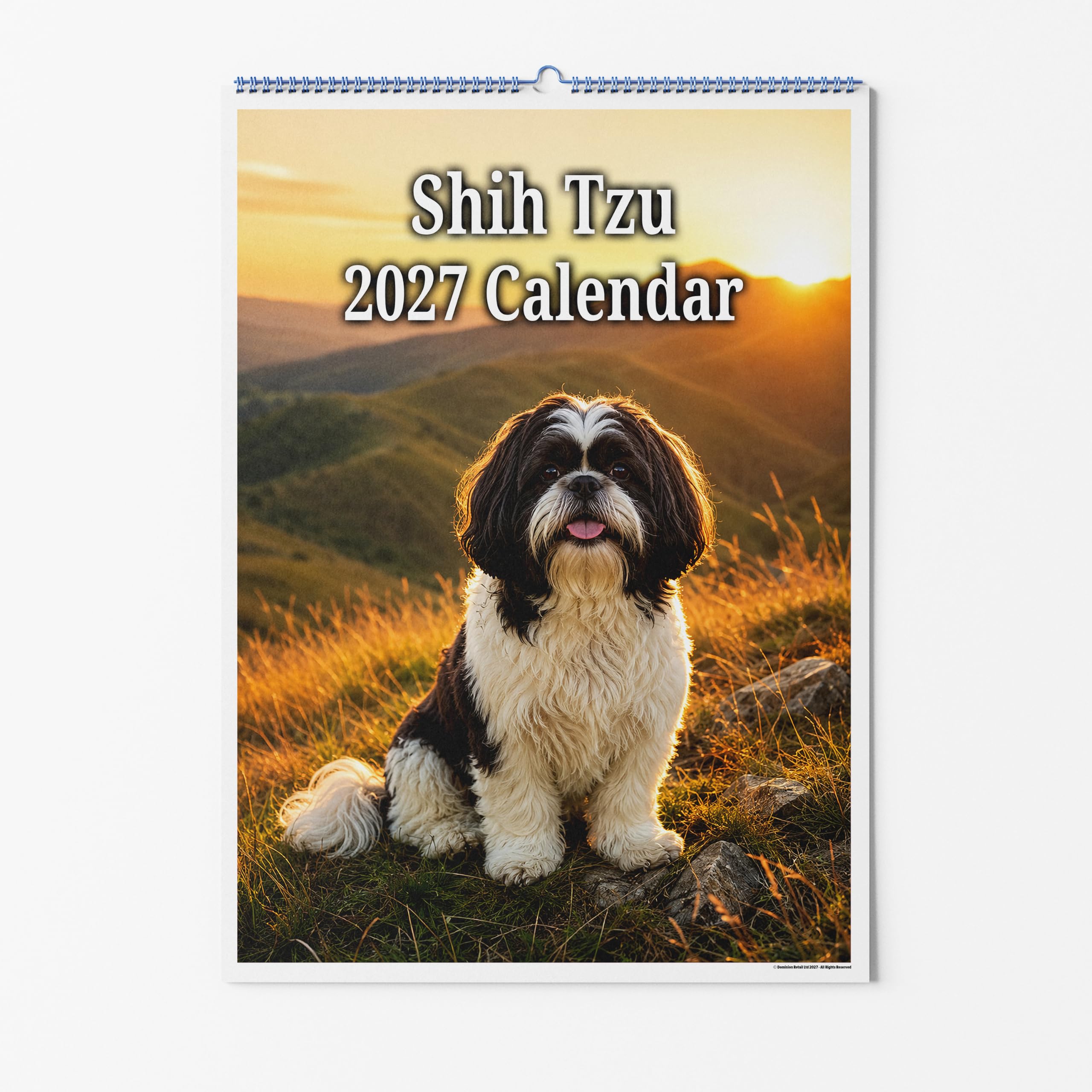 Party People A3 Wall Calendar - Shih Tzu Dog 2027 — image 1